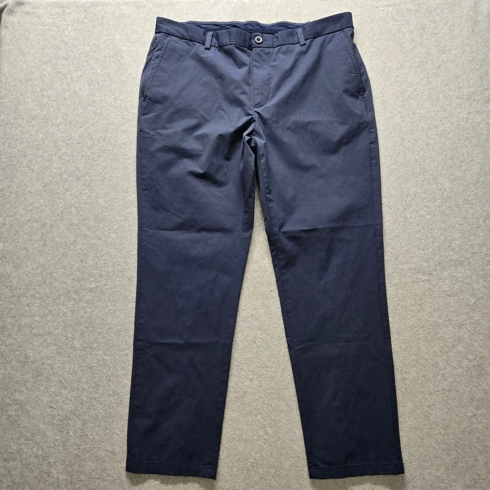 Vineyard Vines OTG On-The-Go Pants Mens 38x30 Navy Blue Performance Chino - Picture 1 of 8